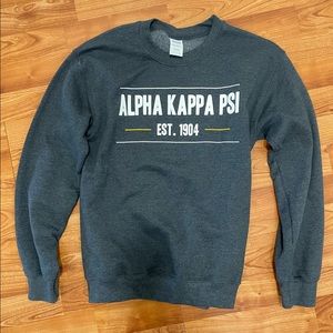 Alpha Kappa Psi grey crew neck
